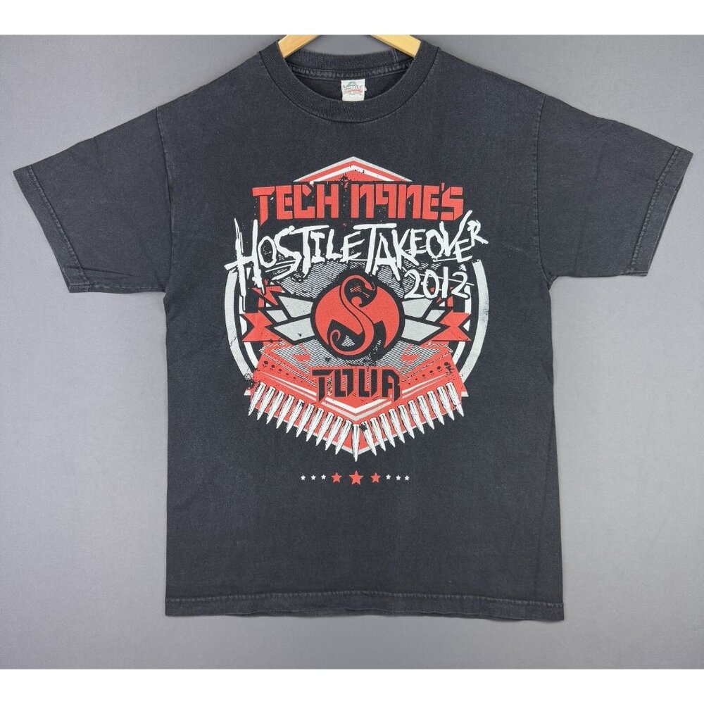 Vintage Y2K Tech N9ne's Hostile Takeover Tech Nine 2012 Black Medium Rap Hip Hop